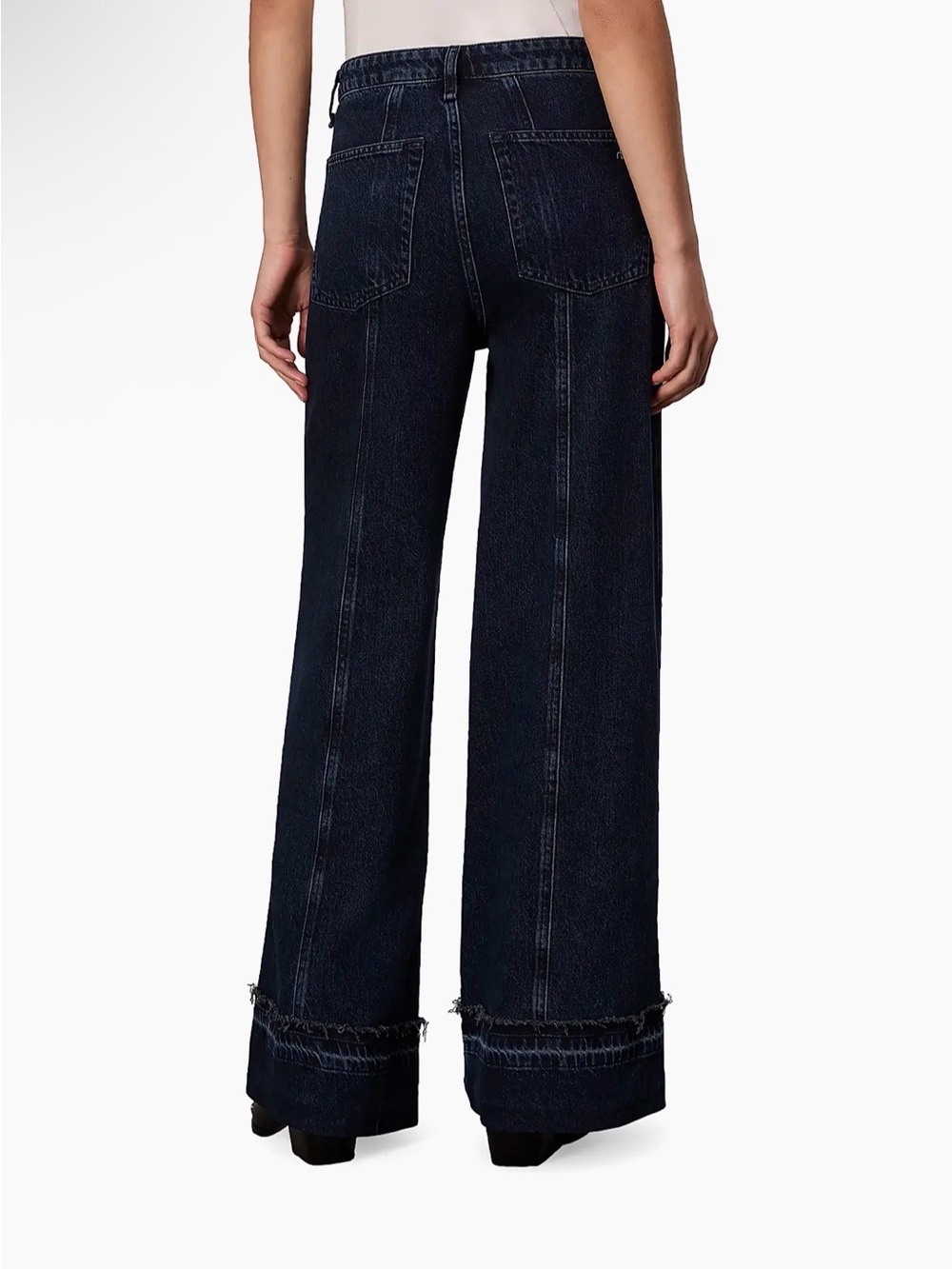 rag & bone Marina Denim Mid-Rise Wide-Leg Jeans - Picture 5 of 8